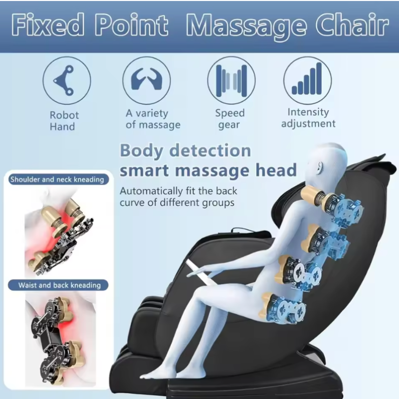 Komfy Zero-Gravity Shiatsu Massage Chair With Heating (SL-Track)