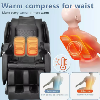 Komfy Zero-Gravity Shiatsu Massage Chair With Heating (SL-Track)
